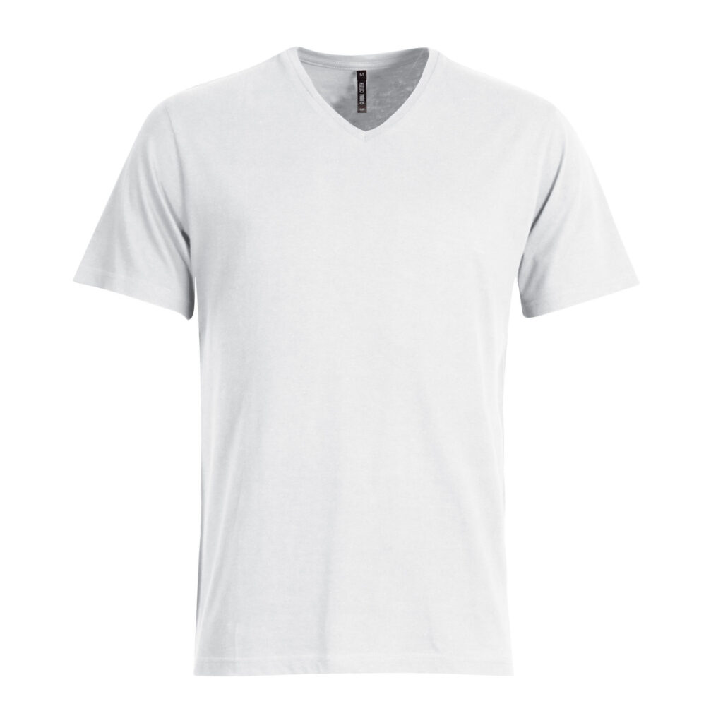 140g Urban Lifestyle V-Neck T-Shirt – White – End Of Range ON SALE