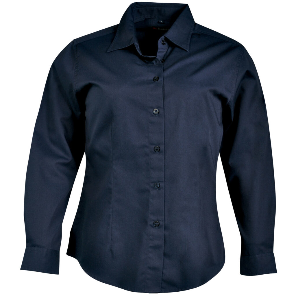 Ladies Classic Woven Shirt Long Sleeve MADE IN SA