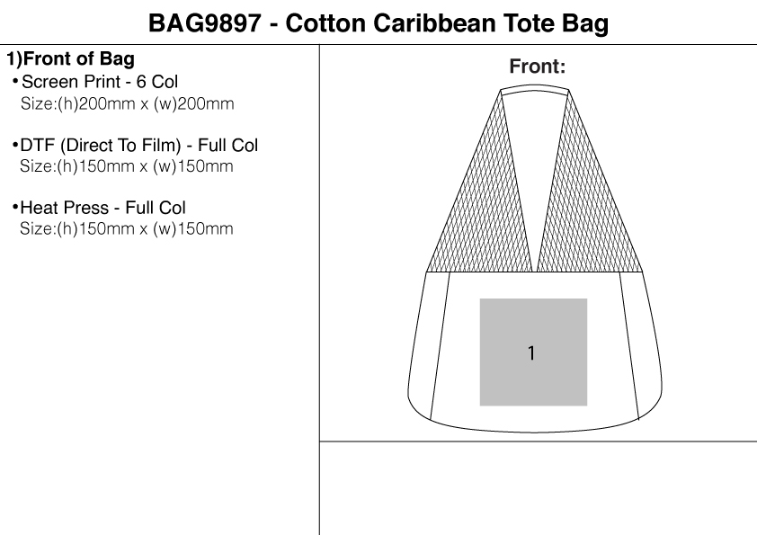 Cotton Caribbean Tote Bag Cotton Caribbean Tote Bag Corporate Gifting 3