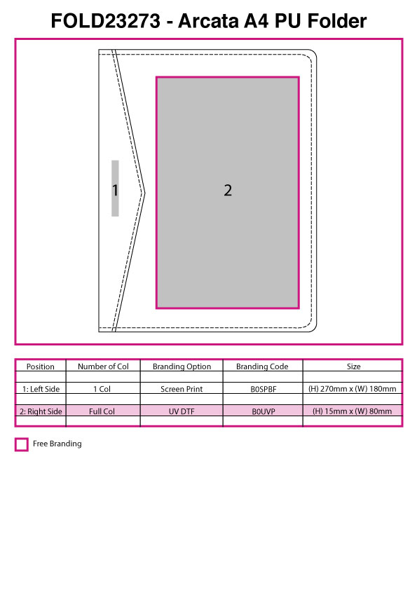 Arcata A4 PU Folder Arcata A4 PU Folder Corporate Gifting 3