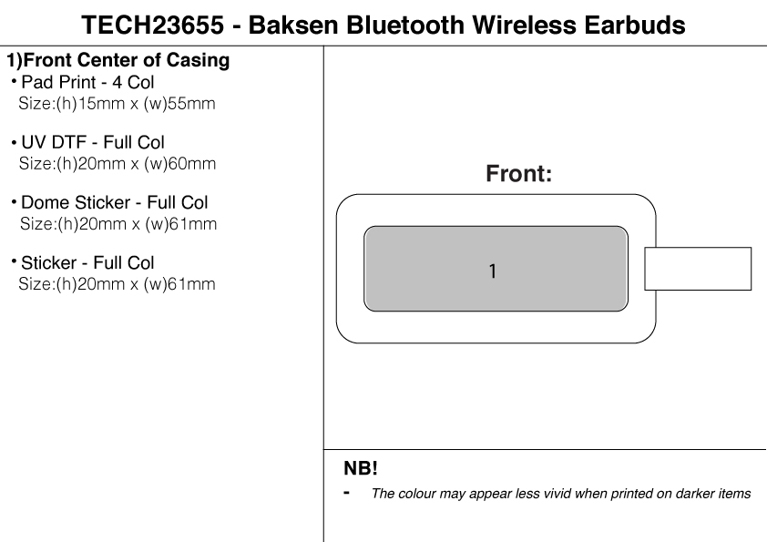 Baksen Bluetooth Wireless Earbuds Baksen Bluetooth Wireless Earbuds Corporate Gifting 4