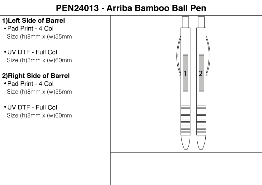 Arriba Bamboo Ball Pen Arriba Bamboo Ball Pen Pens & Writing Instruments 4