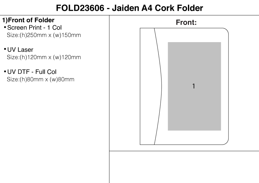 Jaiden A4 Cork Folder Jaiden A4 Cork Folder Corporate Gifting 3