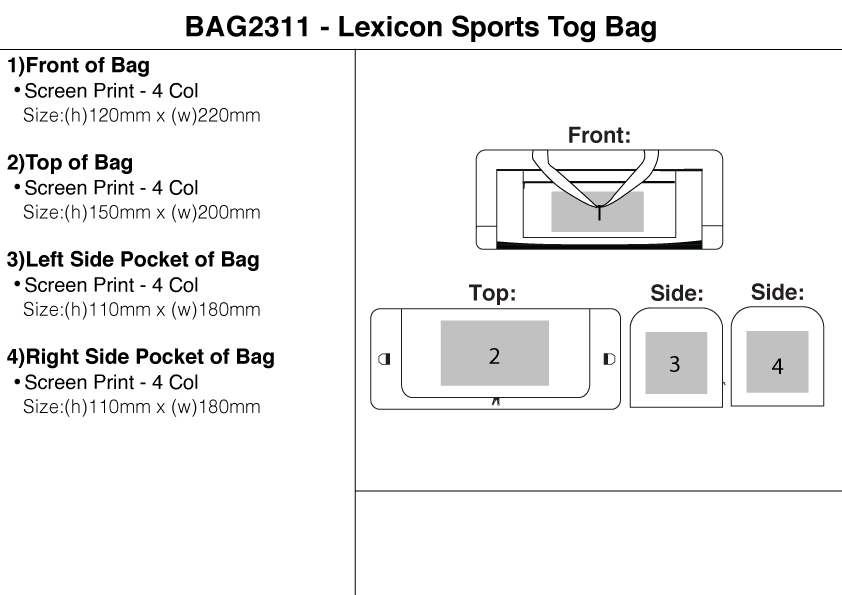 Lexicon Sports Tog Bag Lexicon Sports Tog Bag Travel Bags & Trolleys 7