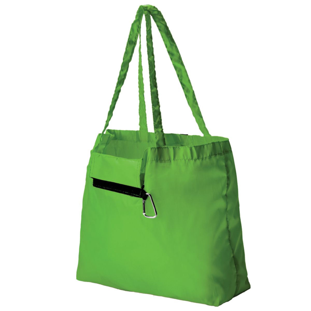Foldable Shopper with Carabiner Foldable Shopper with Carabiner Shopper & Totes 3