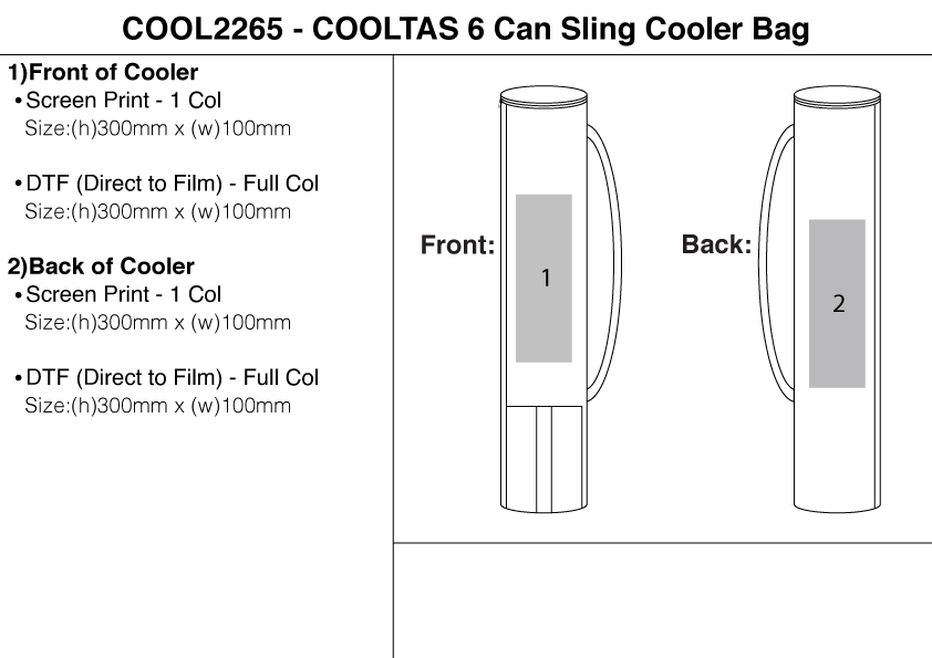 COOLTAS 6 Can Sling Cooler Bag COOLTAS 6 Can Sling Cooler Bag Corporate Gifting 3
