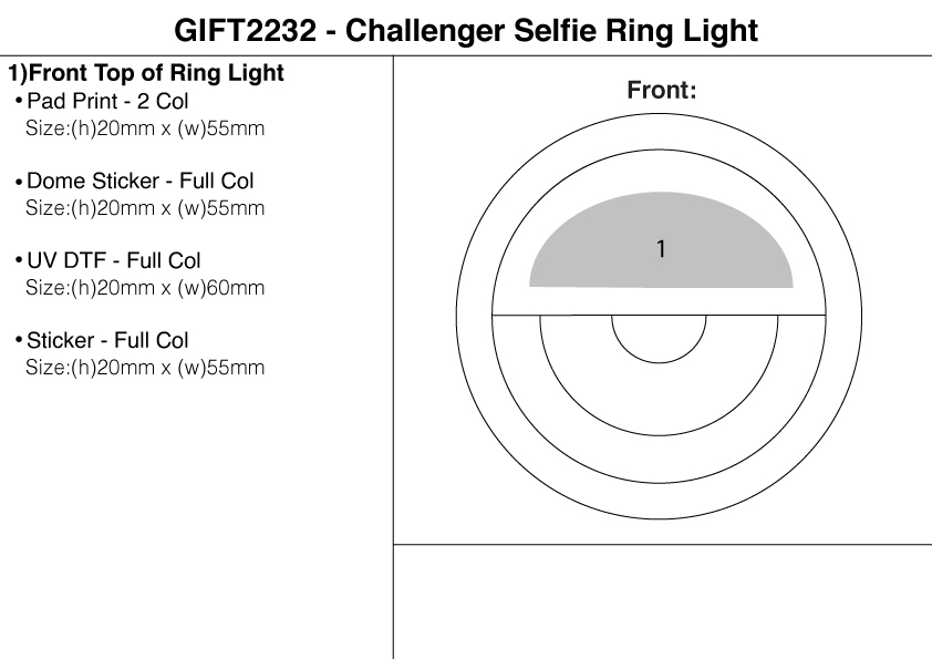 Challenger Selfie Ring Light Challenger Selfie Ring Light Corporate Gifting 3