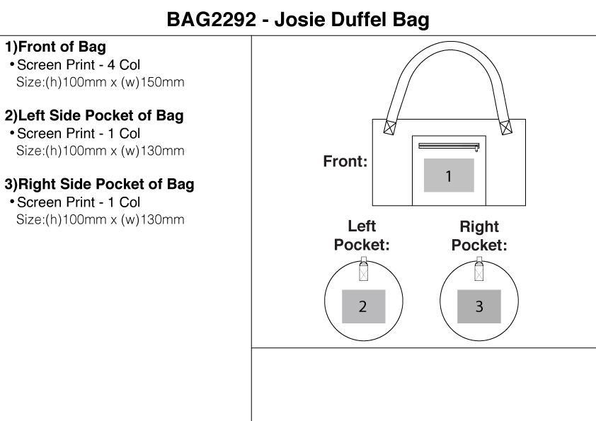 Josie Duffel Bag Josie Duffel Bag Corporate Gifting 3
