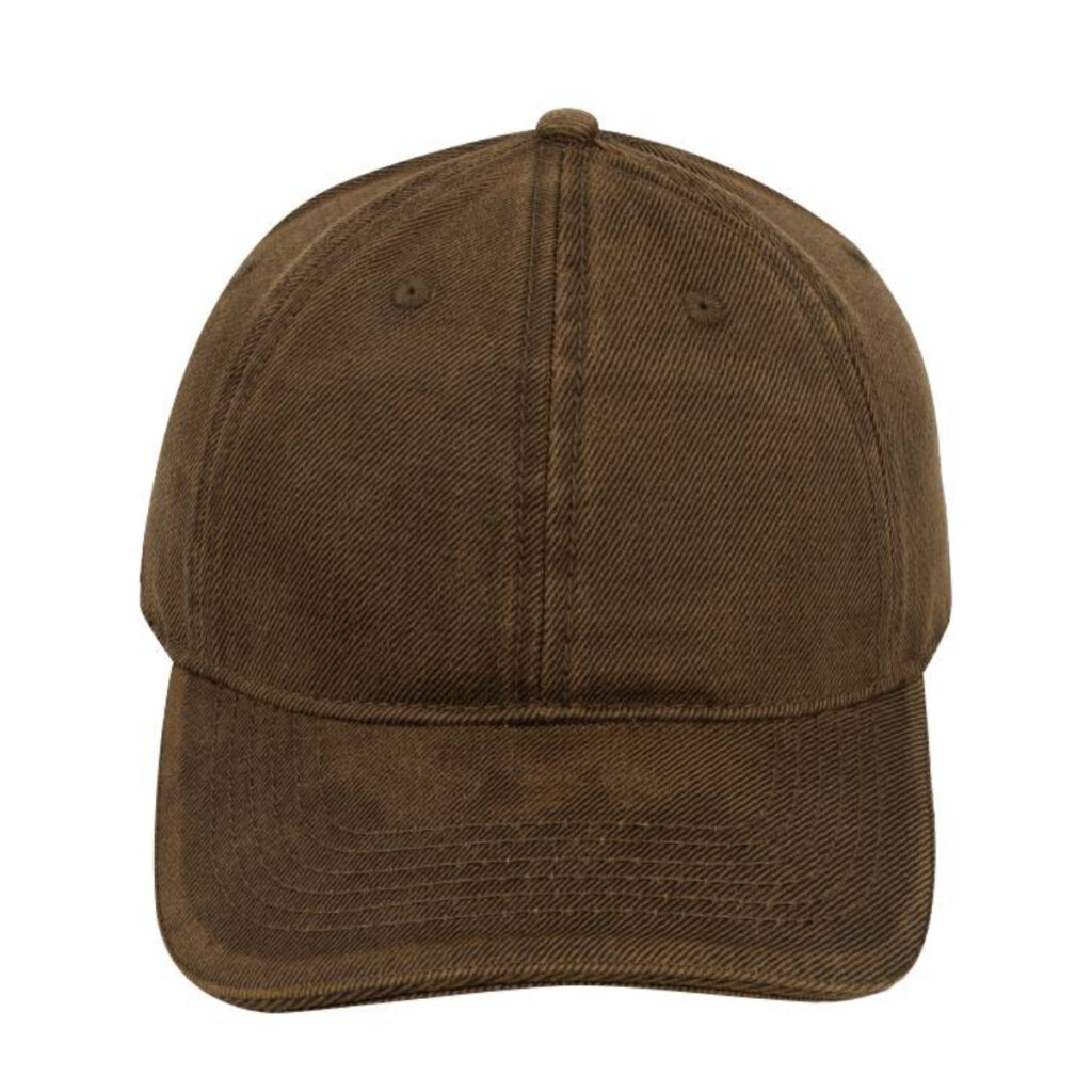Dual Tone Oil Skin 6 Panel Cap Headwear