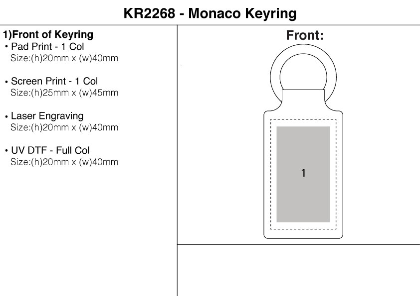 Monaco Keyring Monaco Keyring Metal Keyrings 9