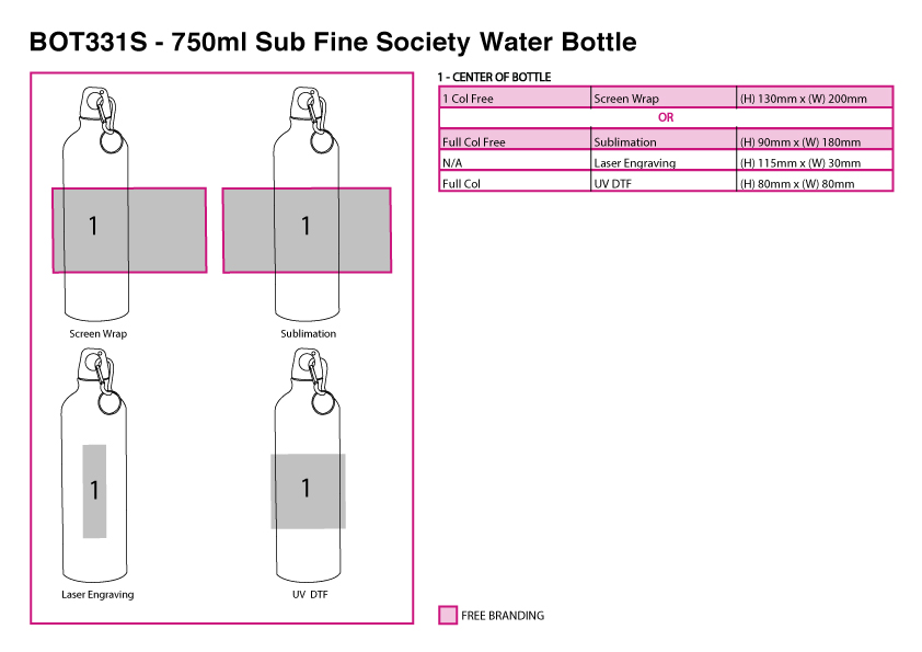 750ml Sub Fine Society Water Bot 750ml Sub Fine Society Water Bot Corporate Gifting 4