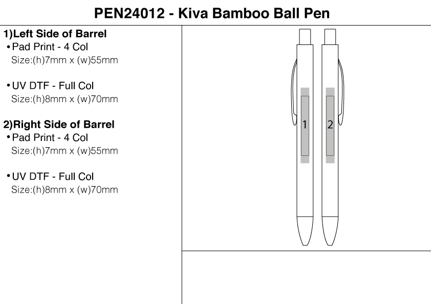 Kiva Bamboo Ball Pen Kiva Bamboo Ball Pen Corporate Gifting 3