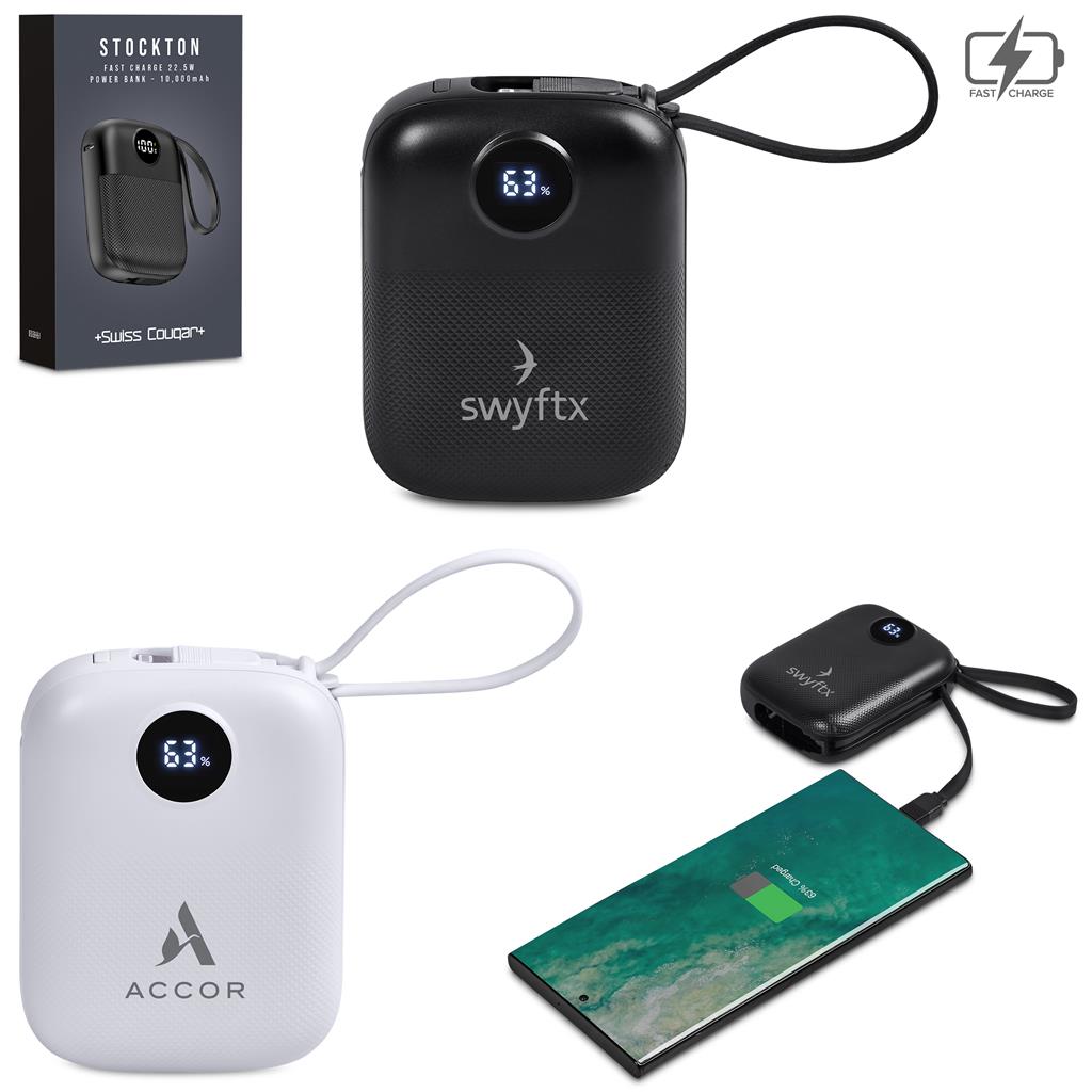 Swiss Cougar Stockton Fast Charge 22.5W Power Bank – 10000mAh Budget Ideas