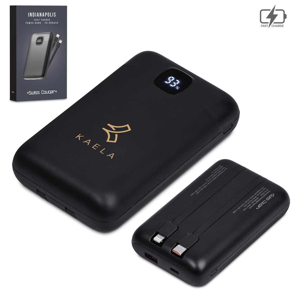Swiss Cougar Indianapolis Fast Charge 22.5W Power Bank -20,000mAh Budget Ideas
