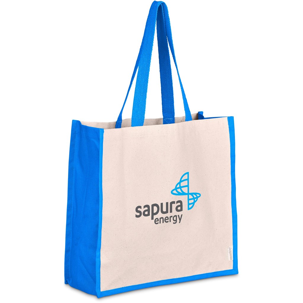 Kooshty SoCo Cotton Tote – Cyan Corporate Gifting