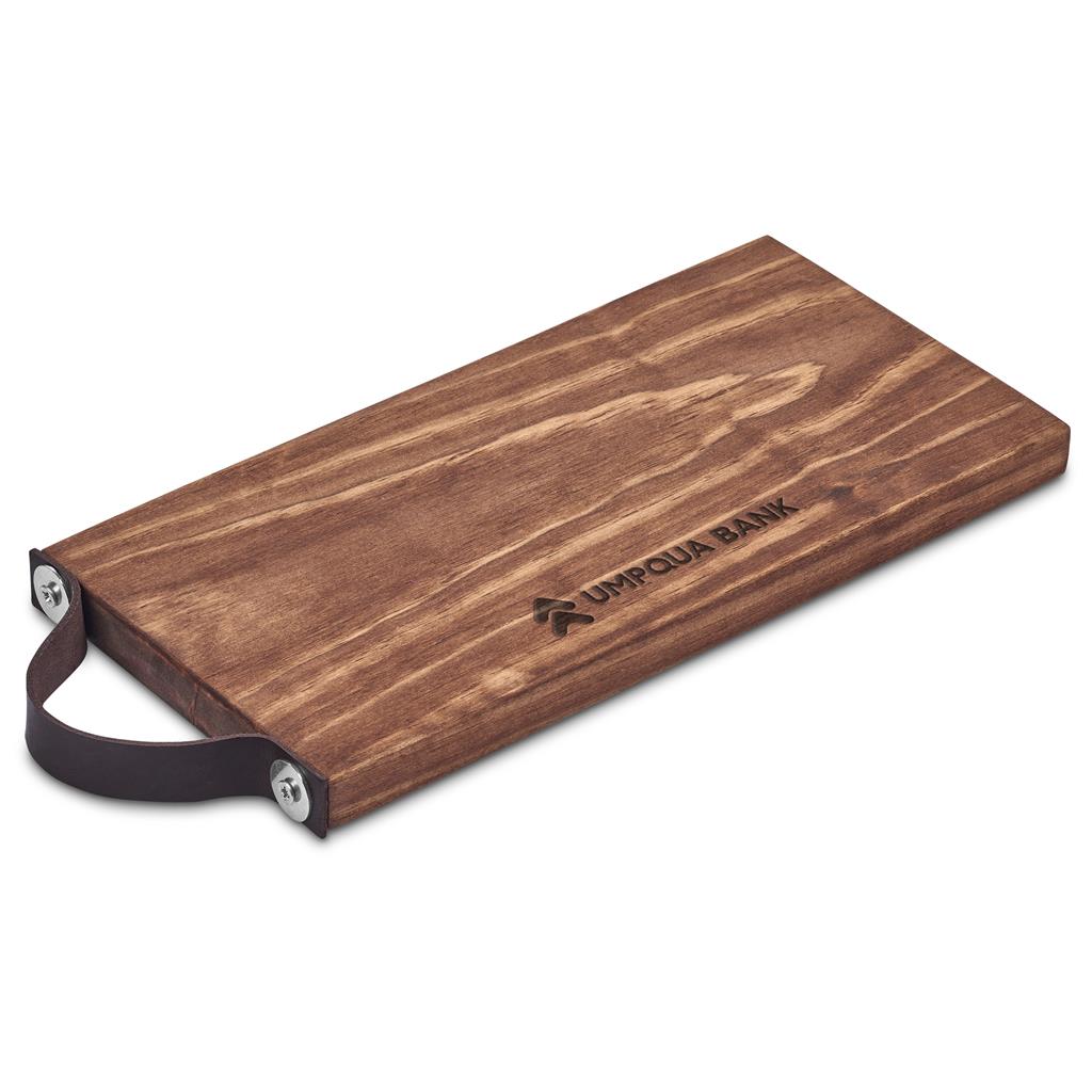 Serendipio Small Tea Time Wooden Tray with Leather Strap Corporate Gifting