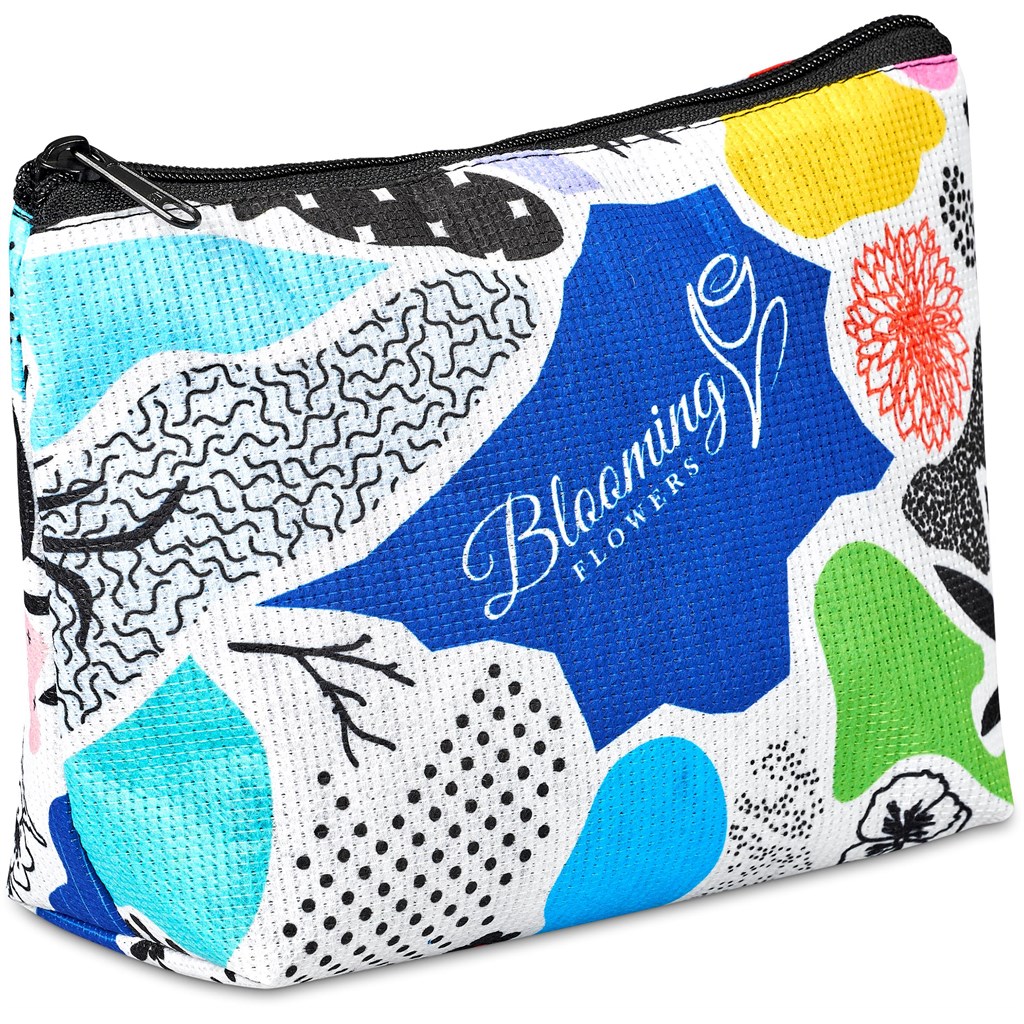 Pre-Printed Sample Hoppla Leanne Recycled PET Stitch-Bond Midi Toiletry Bag Corporate Gifting