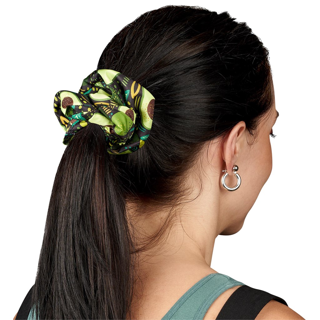 Pre-Printed Sample Hoppla Botanic Polyester Hair Scrunchie Budget Ideas