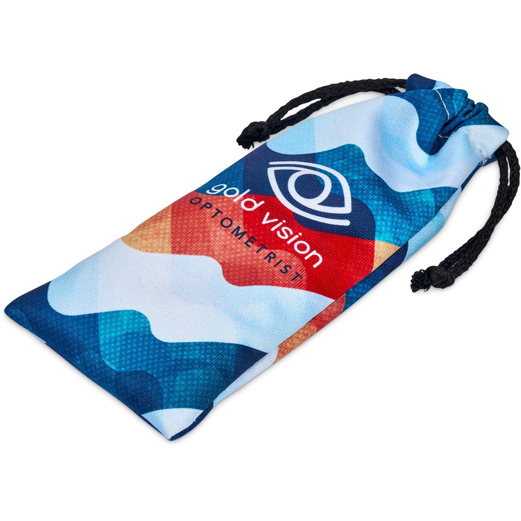 Pre-Printed Sample Hoppla Midlands Polyester Glasses Pouch Corporate Gifting