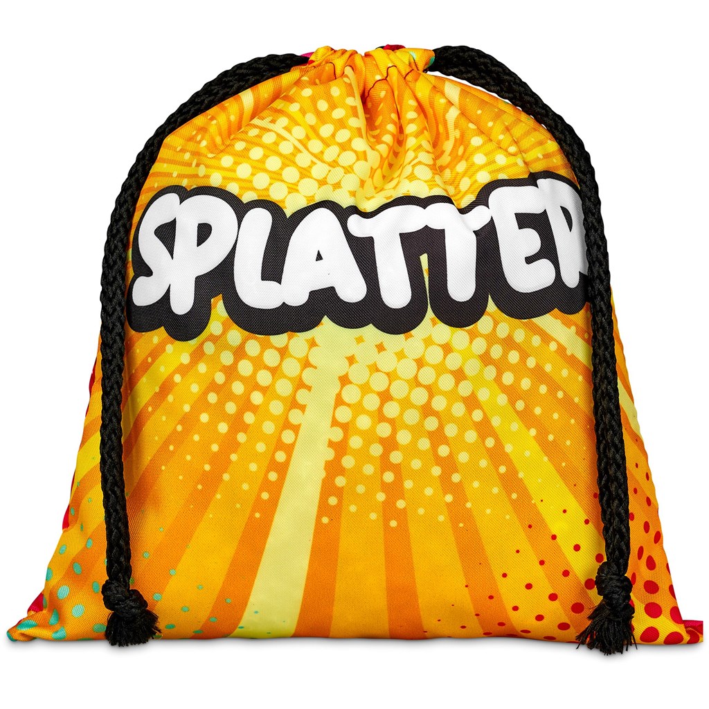 Pre-Printed Sample Hoppla Indian Midi Polyester Drawstring Pouch Corporate Gifting