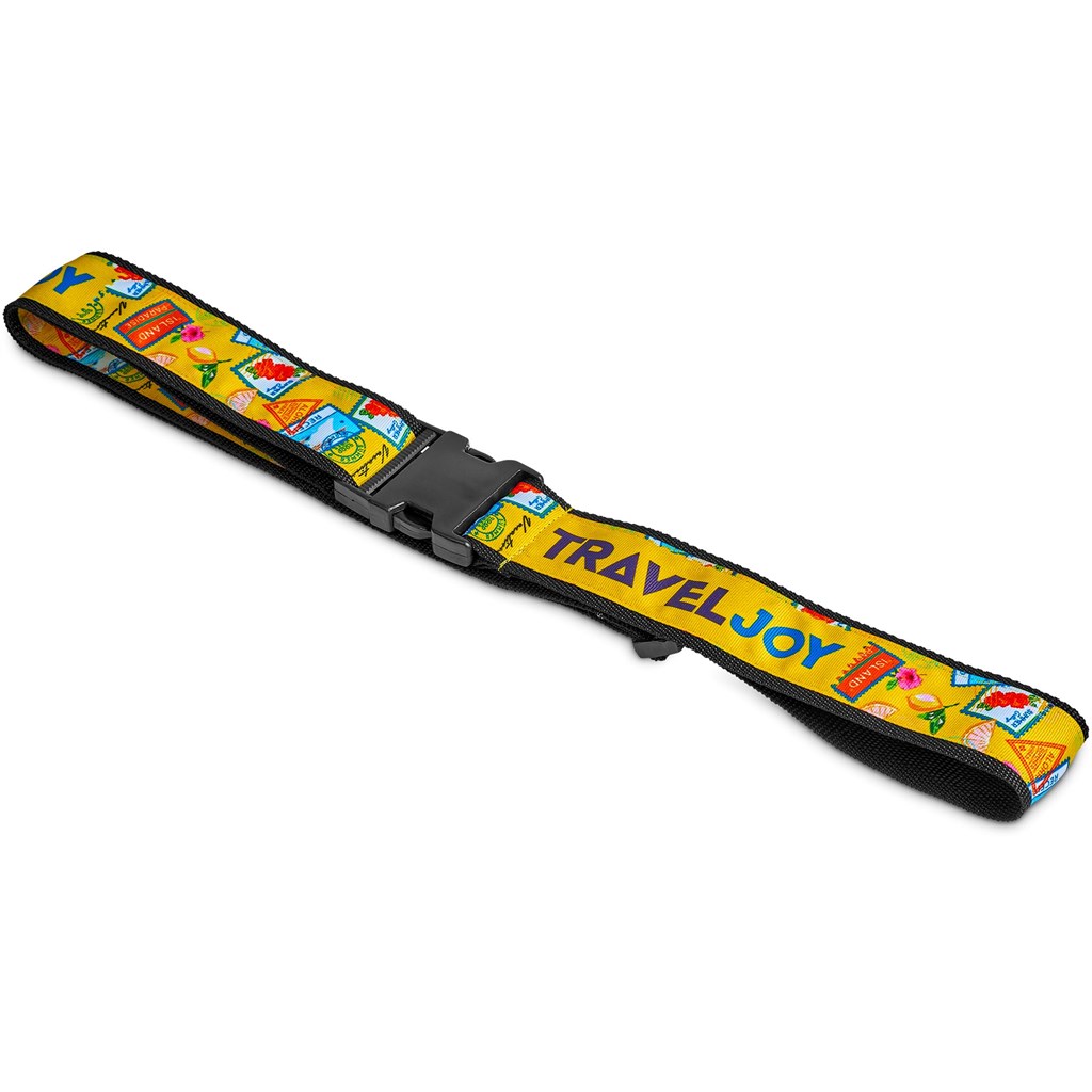 Pre-Printed Sample Hoppla Globetrotter Luggage Strap Corporate Gifting