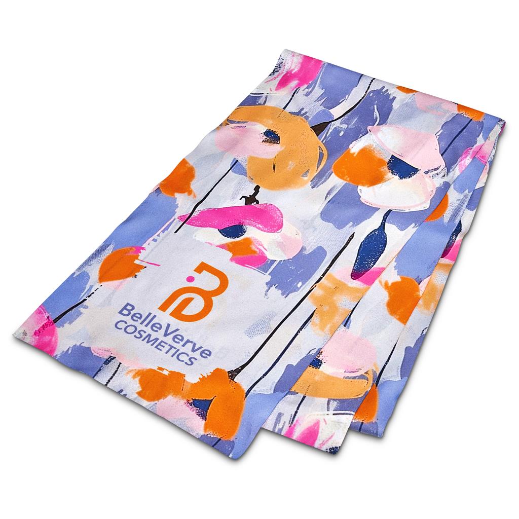 Pre-Printed Hoppla Snuggle Polar Fleece Scarf – Double-Sided Branding Custom Outdoor & Leisure