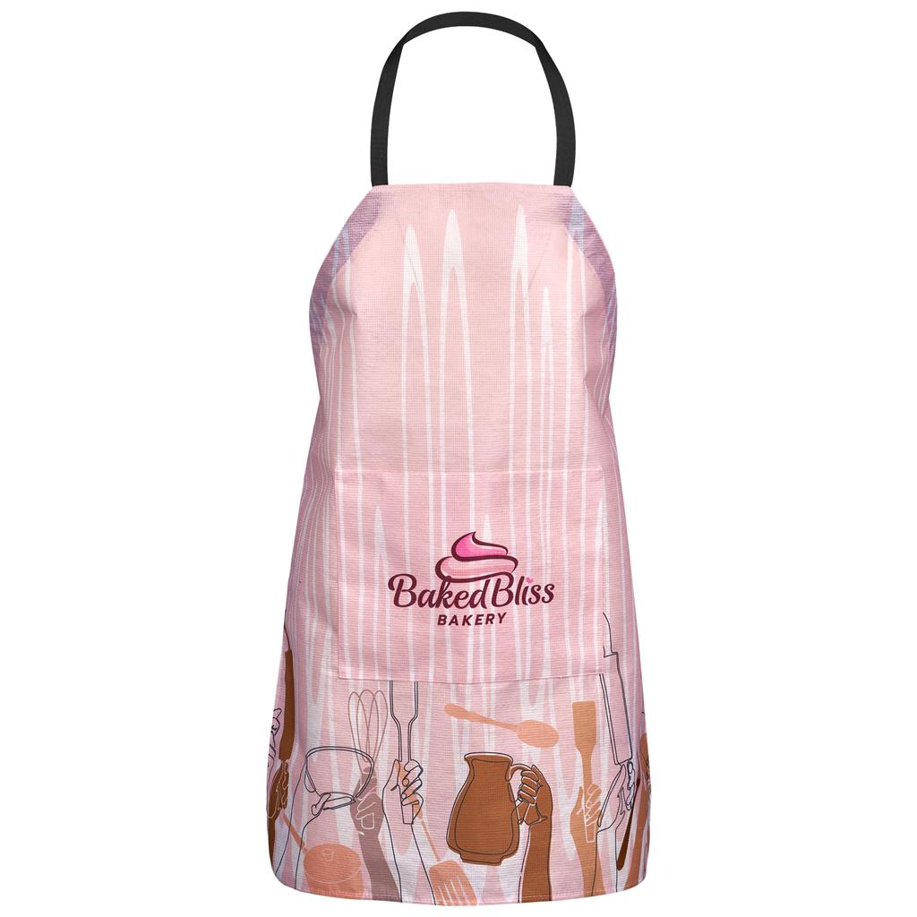 Pre-Printed Sample Hoppla Simma Recycled PET Stitch-Bond Apron Corporate Gifting