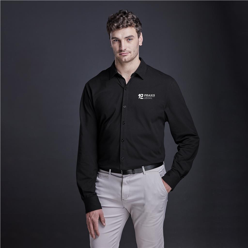 Mens Long Sleeve Alex Varga Cronus Knitted Shirt Lounge Shirts & Blouses