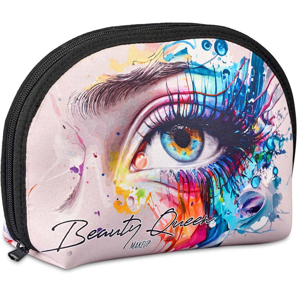 Pre-Printed Sample Hoppla Isabella Neoprene Midi Cosmetic Bag Corporate Gifting