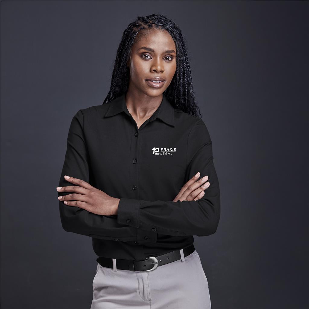 Ladies Long Sleeve Alex Varga Cronus Knitted Shirt Corporate Clothing