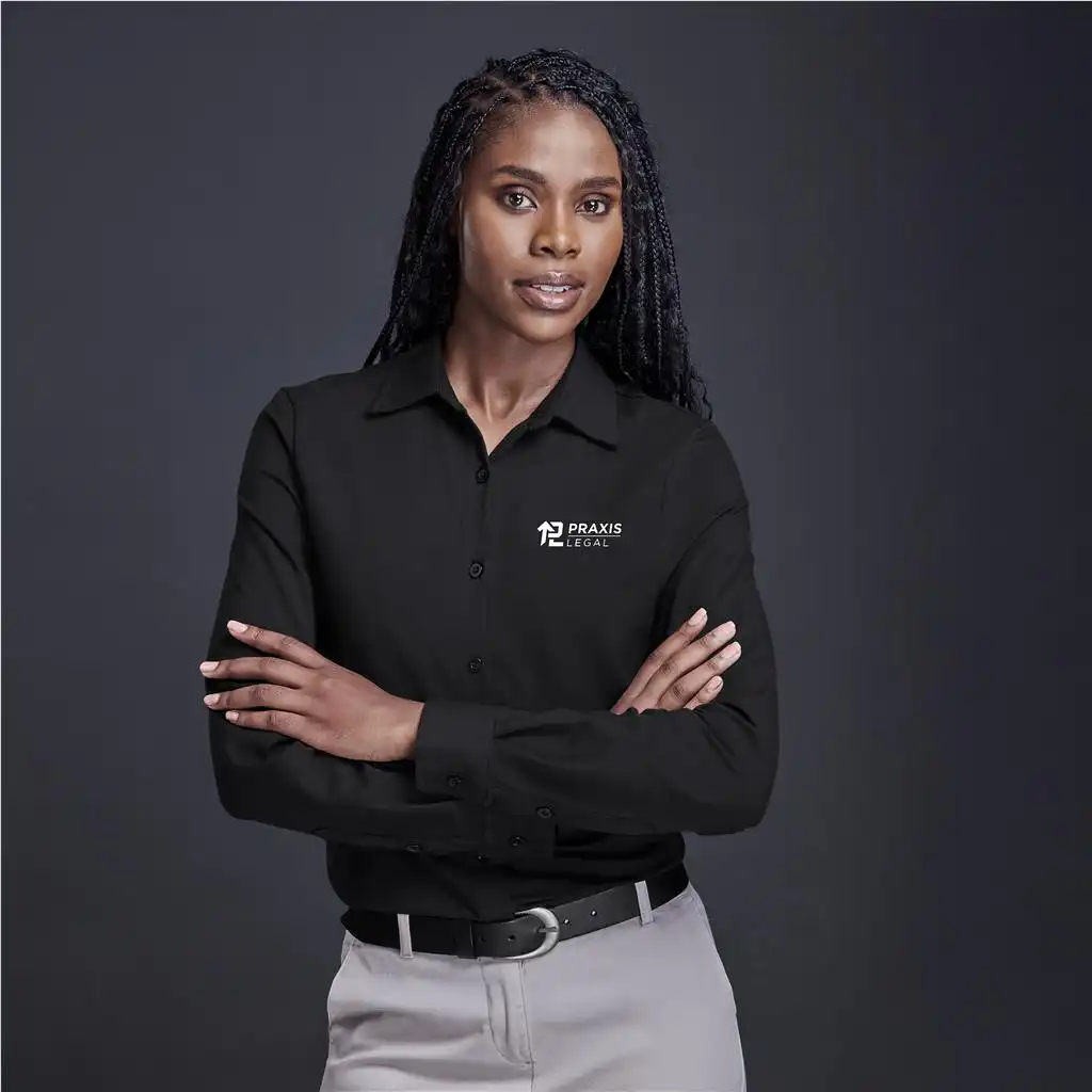 Ladies Long Sleeve Alex Varga Cronus Knitted Shirt Corporate Clothing