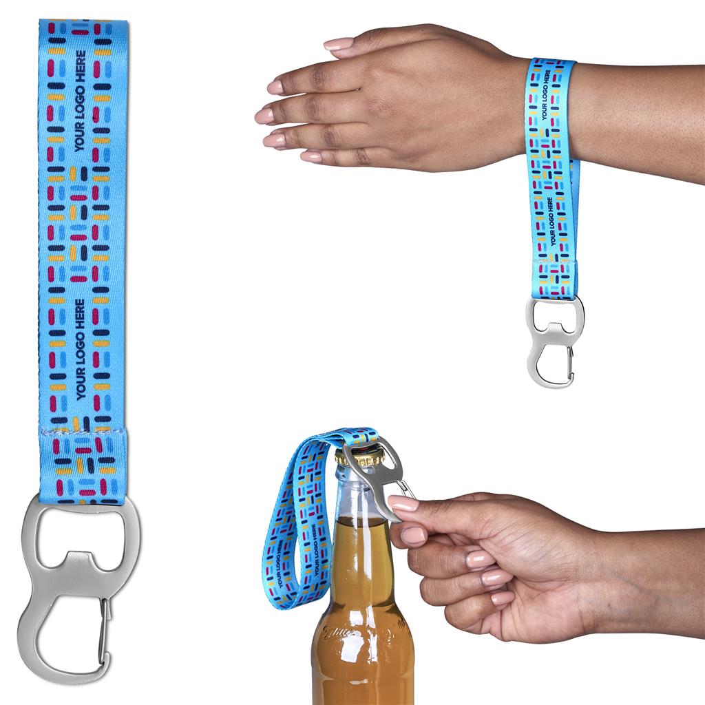 Altitude Trovi Double-Sided Wrist Strap Bottle Opener – Sample Corporate Gifting