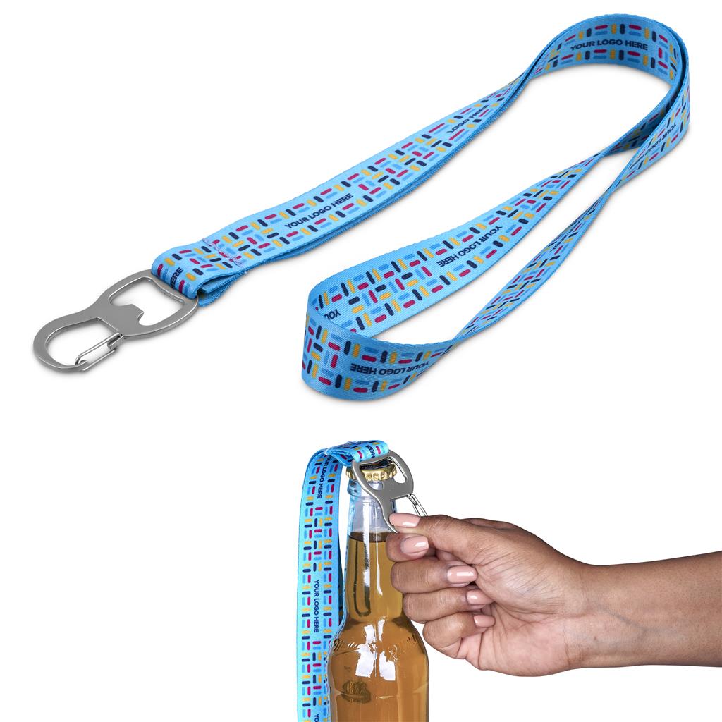 Altitude Zava Double-Sided Bottle Opener Lanyard – Sample Corporate Gifting