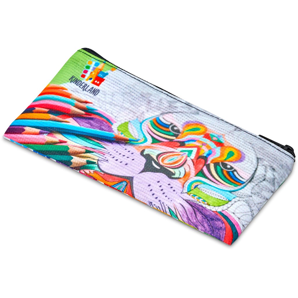 Pre-Production Sample Hoppla Junior Recycled PET Stitch-Bond Pencil Case Corporate Gifting