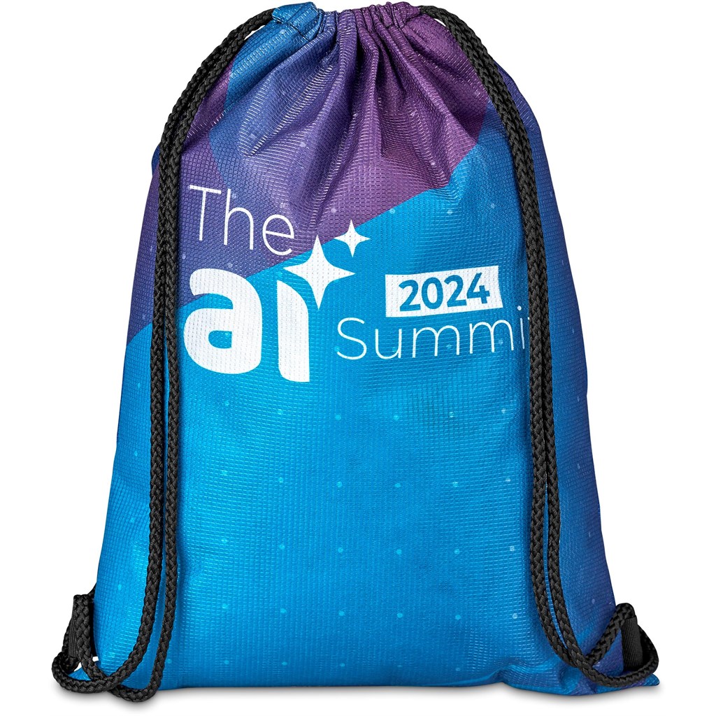 Pre-Production Sample Hoppla Bellville Recycled PET Drawstring Bag Corporate Gifting