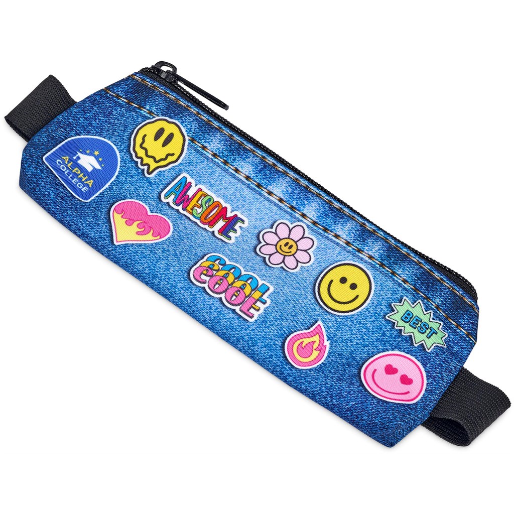 Pre-Production Sample Hoppla Lagoon Polyester Pencil Case To Fit Over An A5 Notebook Corporate Gifting 7