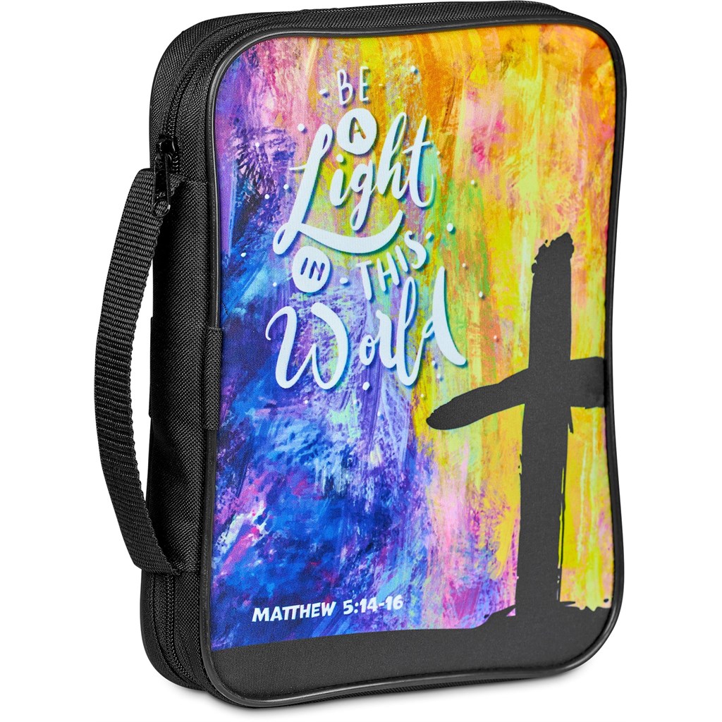 Pre-Production Sample Hoppla Faith Bible Book Bag With Carry Handle Corporate Gifting