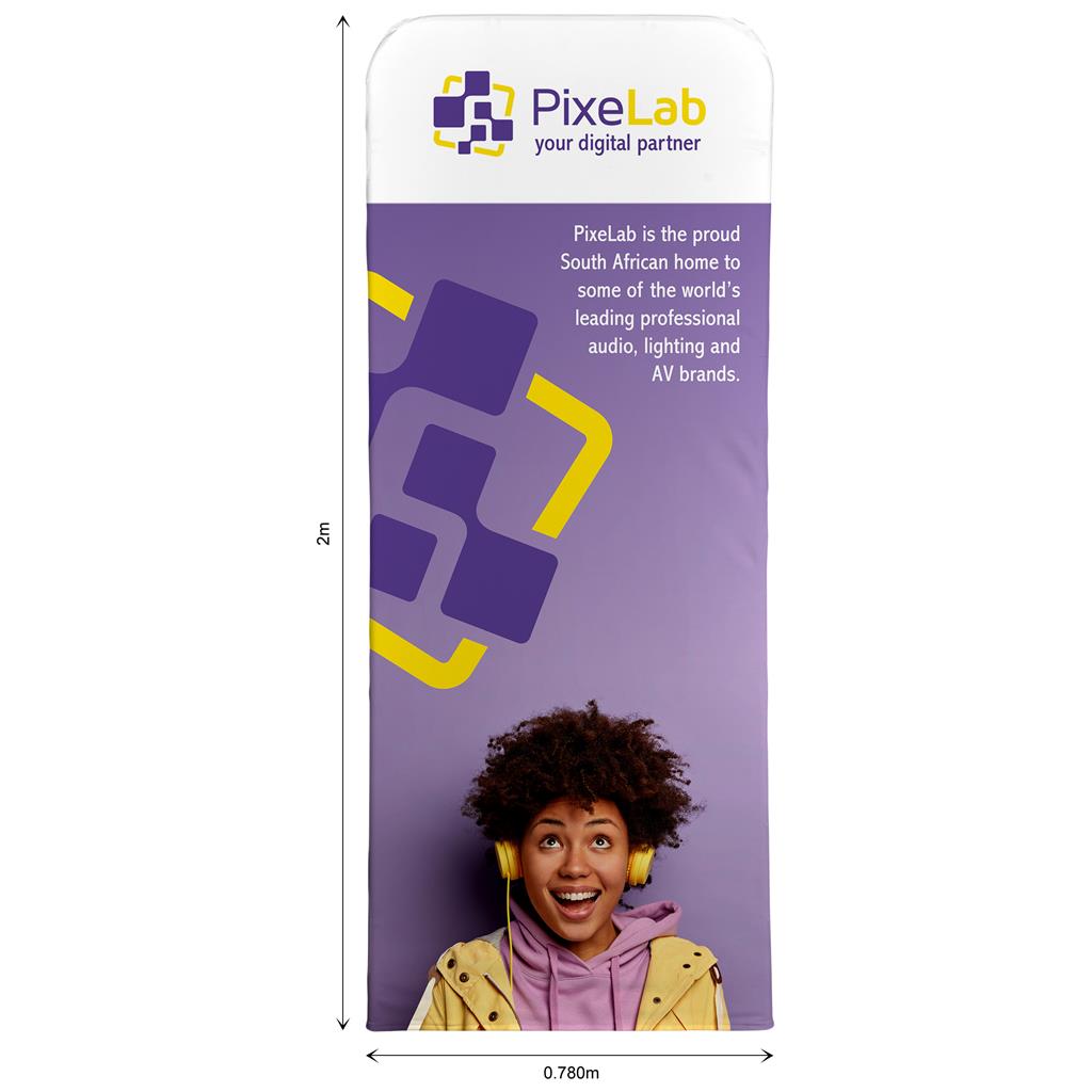 Double Sided Fabric Tube System Skin 0.8m Branded Displays