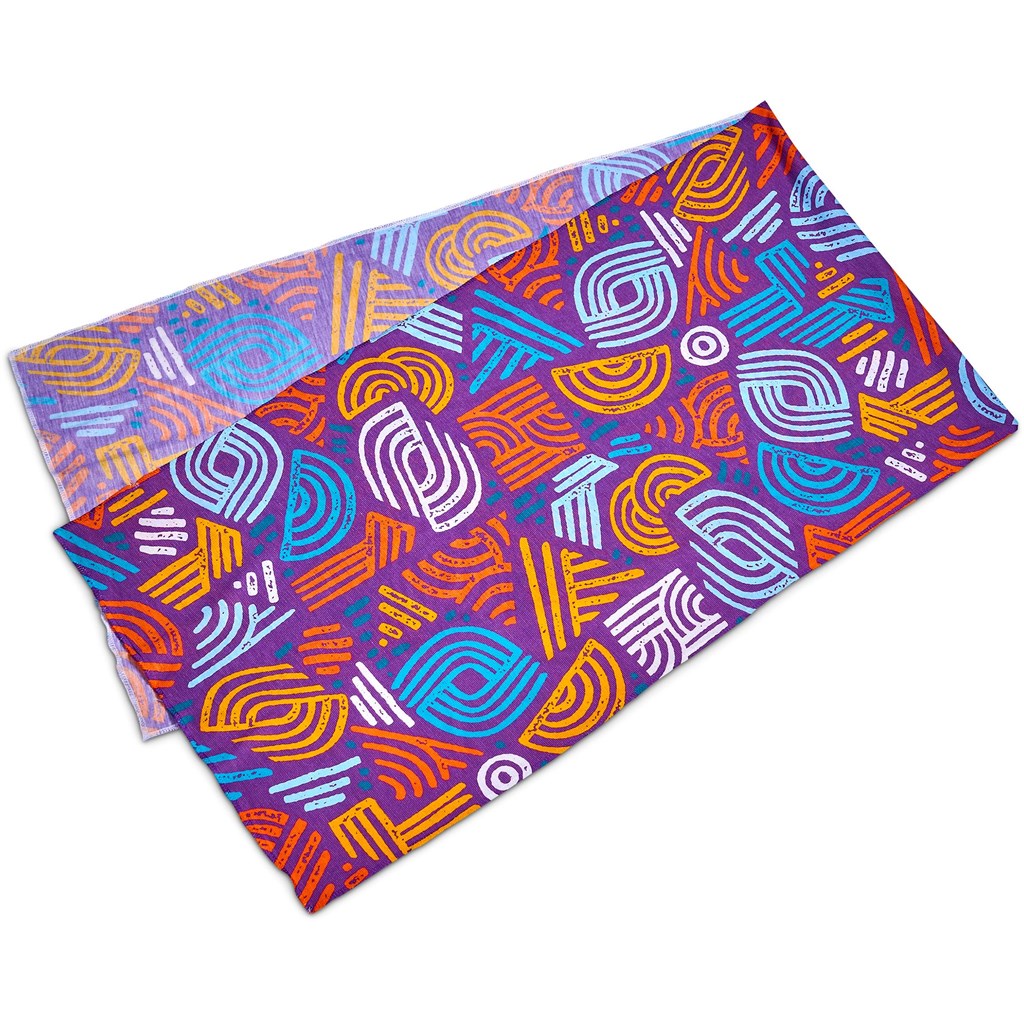Pre-Production Sample Hoppla Crown Polyester Head Wrap Corporate Gifting