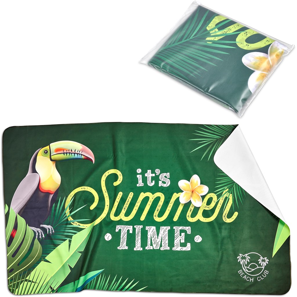 Pre-Production Sample Hoppla Hula Beach Towel -Single Sided Branding Corporate Gifting