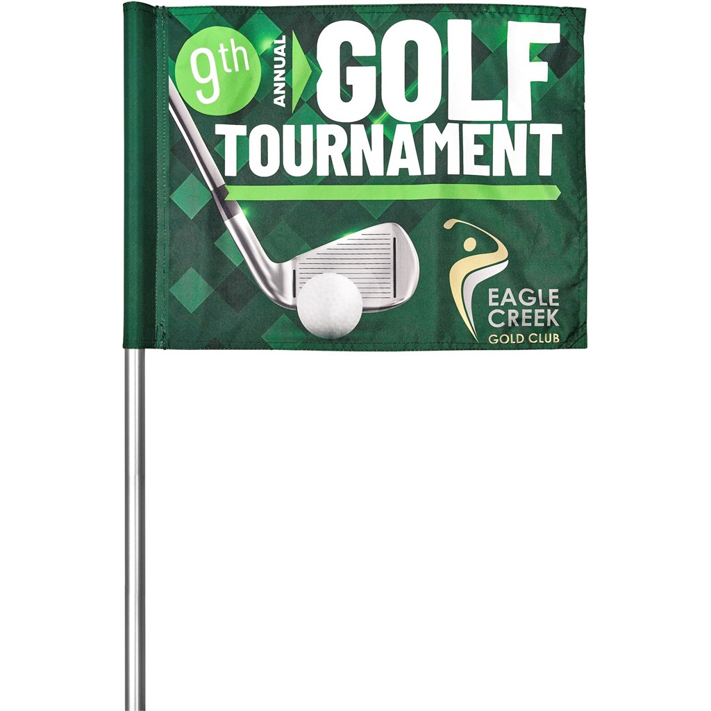 Pre-Production Sample Hoppla Tournament Golf Flag Custom Stationery