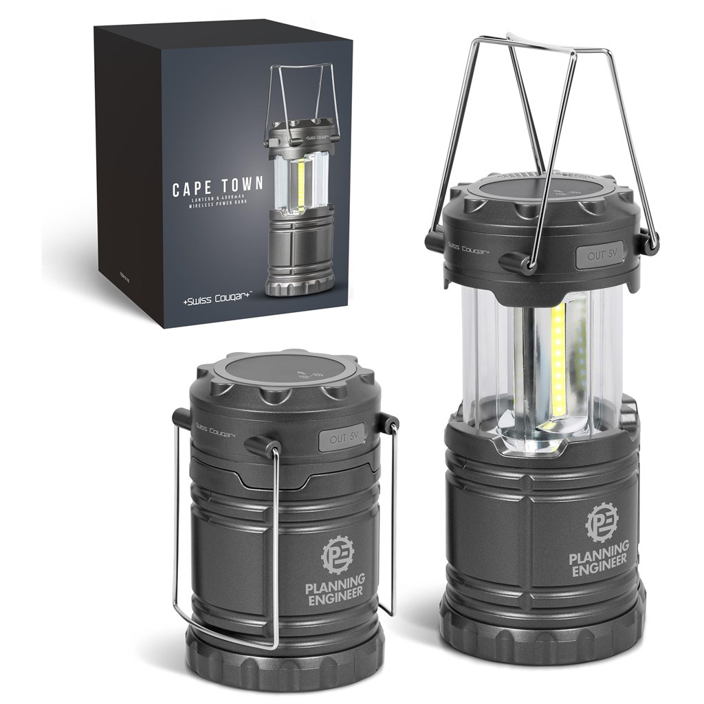 Swiss Cougar Cape Town Lantern & Wireless Charging Power Bank – 4,000mAh Shop by Occasion