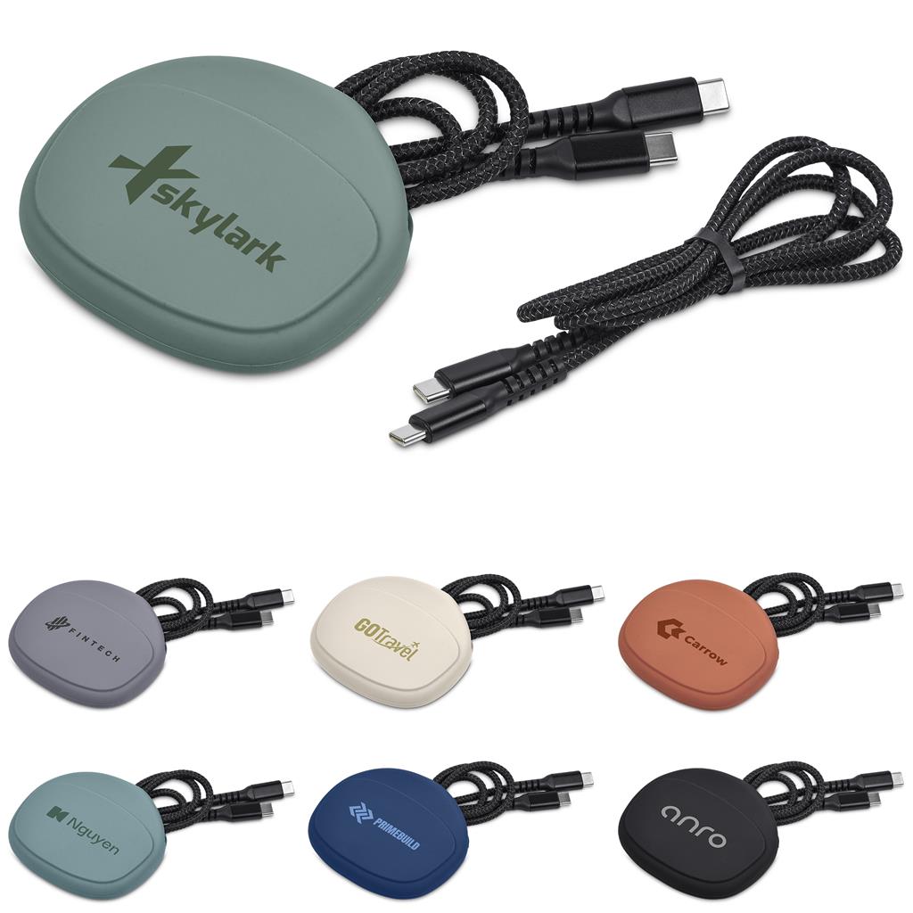 Altitude Jeffin Fast Charge Type-C to Type-C Charging Cable in Pouch Corporate Gifting