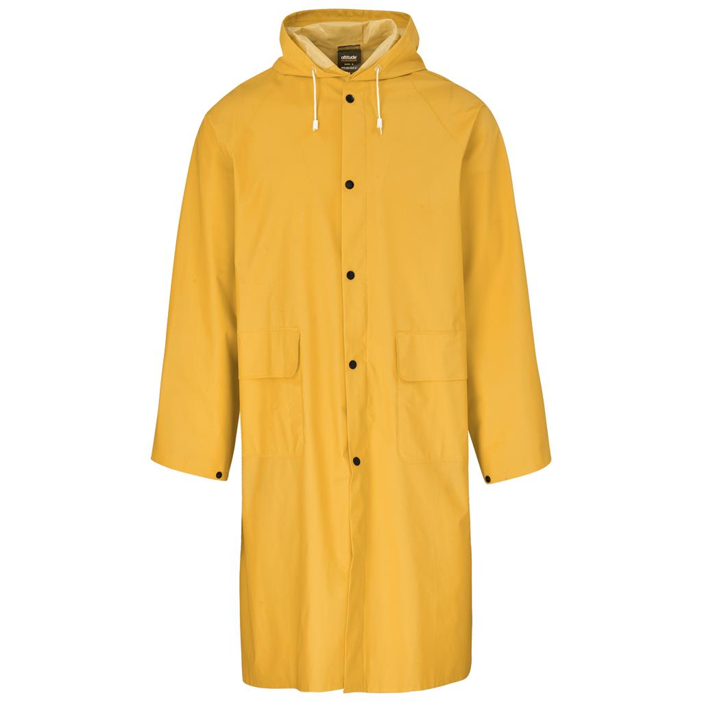 Light Duty Storm Rubberised Polyester/PVC Raincoat – Yellow Corporate Clothing