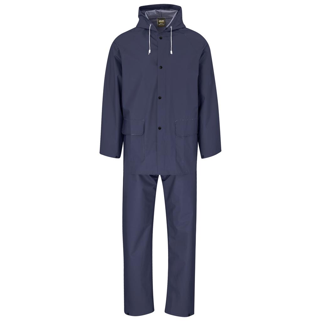 Light Hurricane Rubberised Polyester/PVC Rainsuit – Navy Corporate Clothing