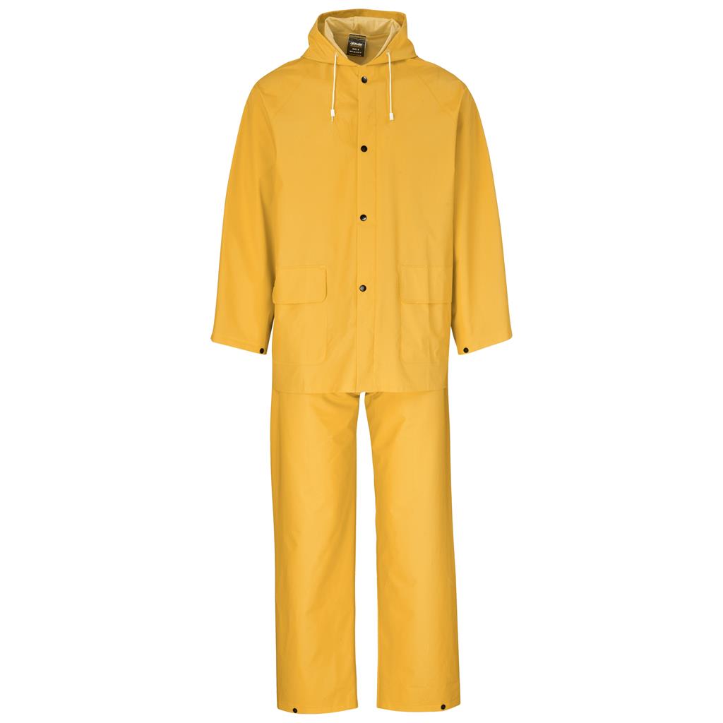 Light Hurricane Rubberised Polyester/PVC Rainsuit – Yellow Jackets and Outerwear
