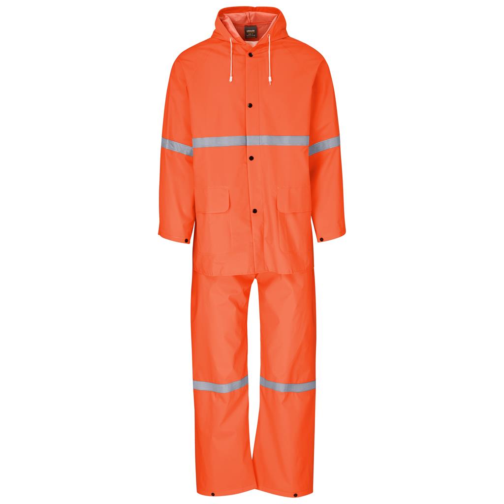 Light Duty Tornado  Hi-Viz Reflective  Rubberised Rainsuit – Orange Corporate Clothing