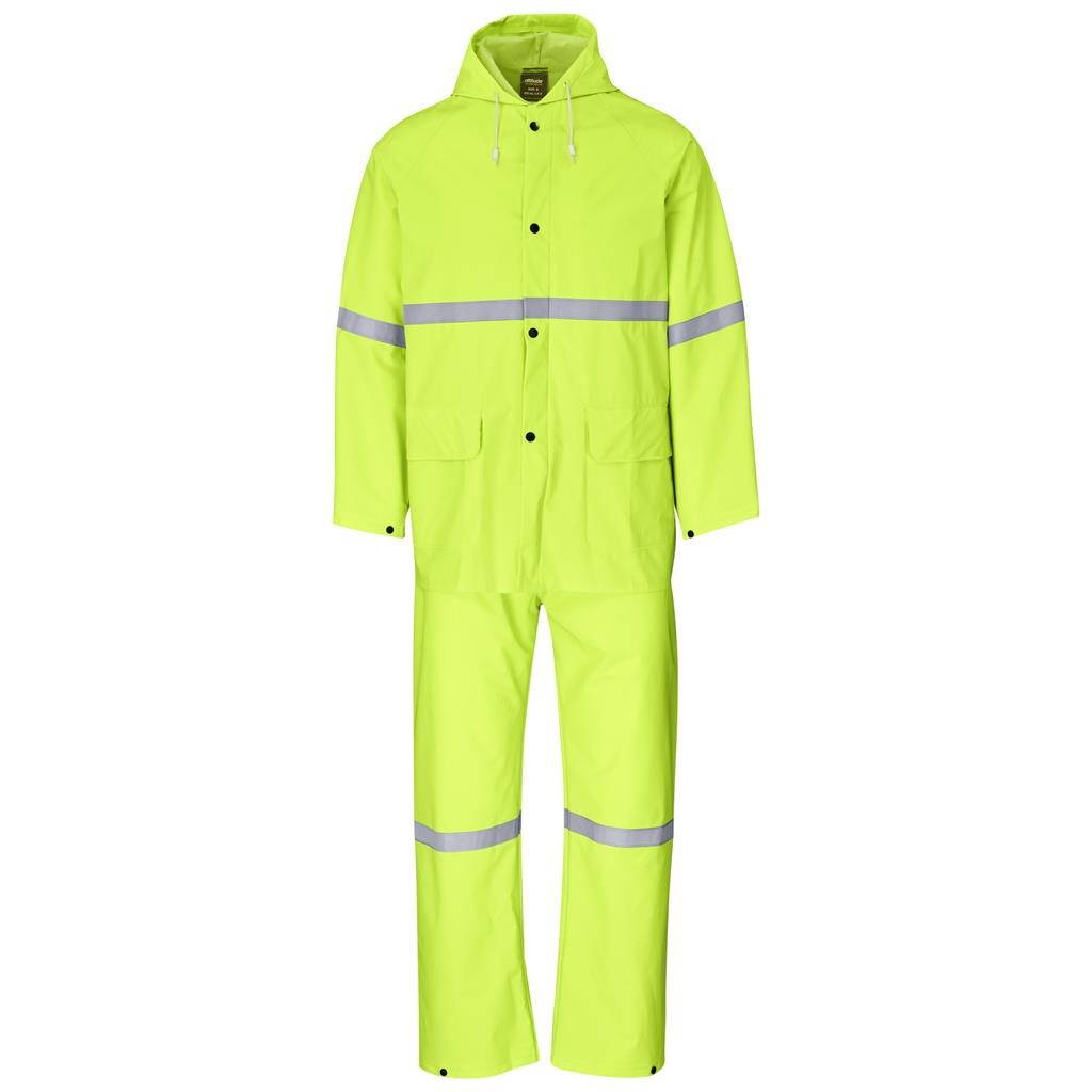 Light Duty Tornado  Hi-Viz Reflective  Rubberised Rainsuit – Yellow Corporate Clothing