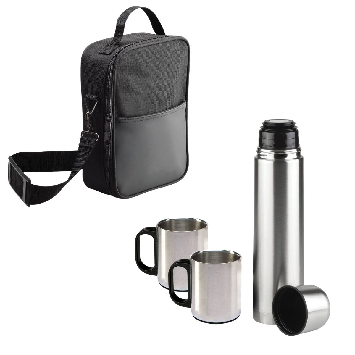 Flask Set 1x500ml Flask+2 x150ml Mugs/Si Flask Set 1x500ml Flask+2 x150ml Mugs/Si Corporate Gifting 2