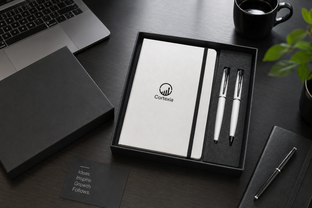 Obsidian Notebook & Twin Pen Gift Set Executive Gift Sets